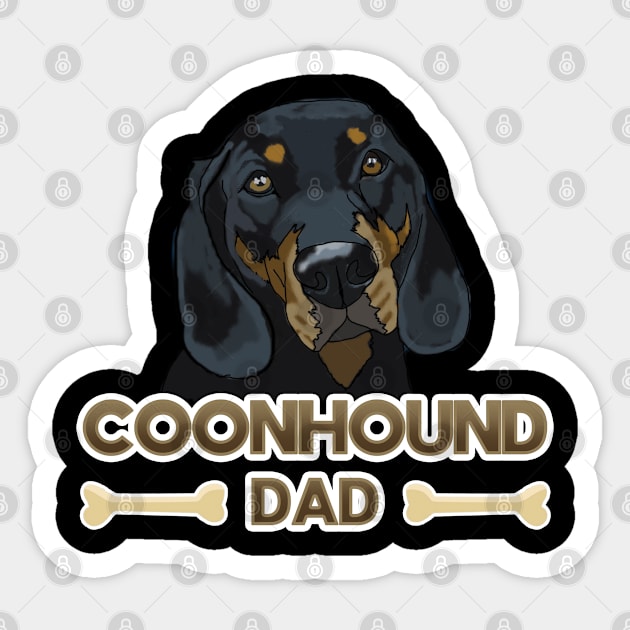 Coonhound - Coonhound Dad Sticker by Kudostees